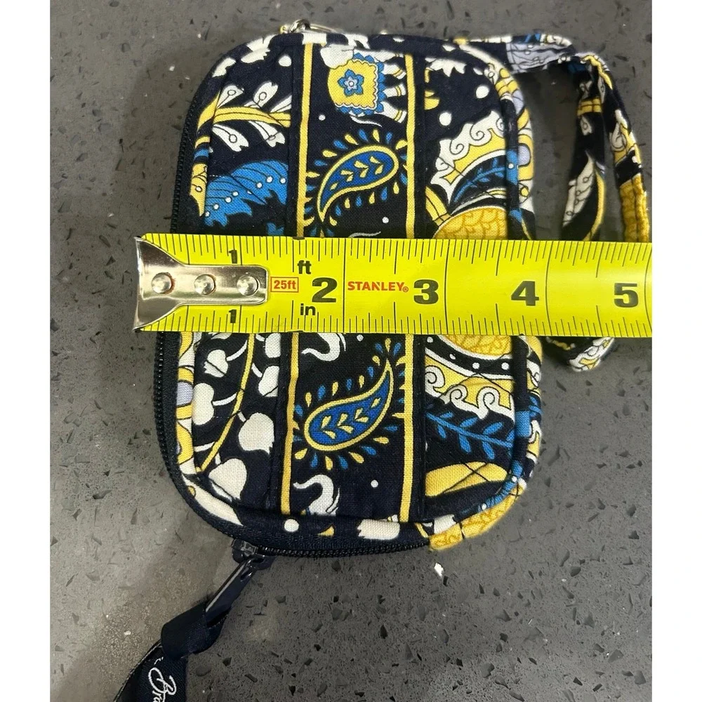 Vera‎ Bradley TECH CASE Wristlet wallet ELLIE BLUE Elephant Paisley 5.25